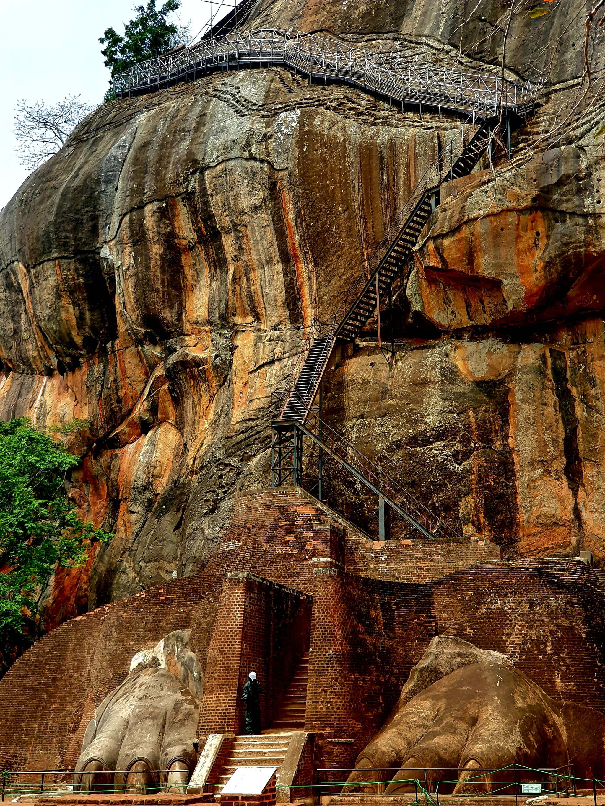 Sigiriya Rock Fortress in Sri Lanka at sunrise